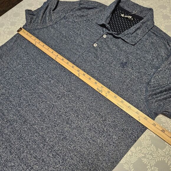 Rugby Short Sleeve Polo Navy Blue Heather Size XL - Picture 5 of 10